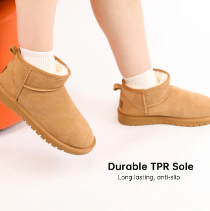 WINTER WARM FLAT PADDED ANKLE SNOW BOOTS – COZY, DURABLE & STYLISH