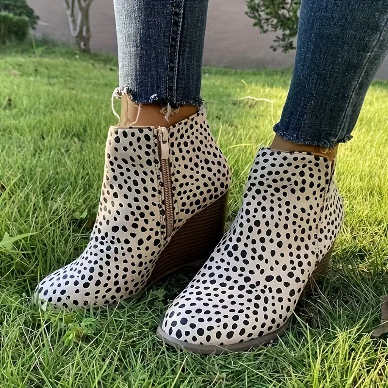 VALEN™ WOMEN'S CHUNKY HEEL ANKLE BOOTS