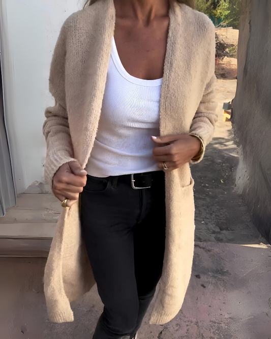 LAYANI™ – CASUAL KNIT CARDIGAN WITH POCKETS