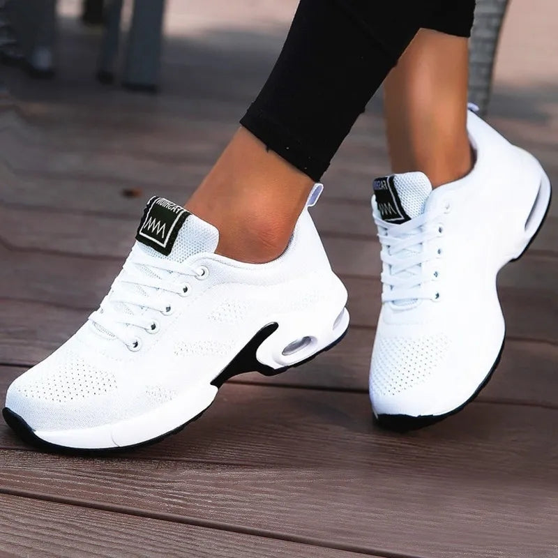Women's Ombre Color Non Slip Running Shoes Breathable Lace - Temu Australia