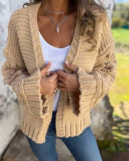 LÉNA™ | LONG-SLEEVE KNIT CARDIGAN