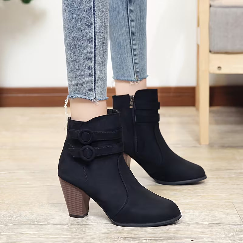 STELLA™ WOMEN'S FASHION HEELED ANKLE BOOTS