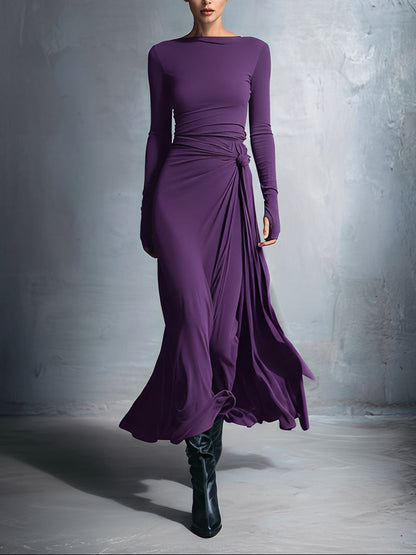 NAIARA™ | MAXI DRESS WITH SIDE TIE