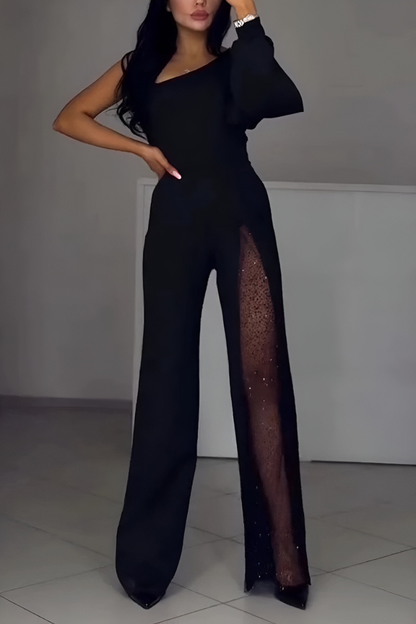 SOFIA - ELEGANT JUMPSUIT WITH GLITTER DETAILS