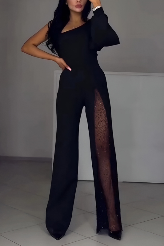 SOFIA - ELEGANT JUMPSUIT WITH GLITTER DETAILS