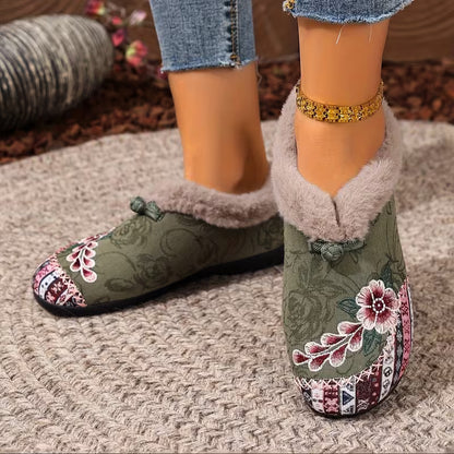 ROWANA™ WOMEN'S FLORAL DESIGN LIGHTWEIGHT ANKLE BOOTS