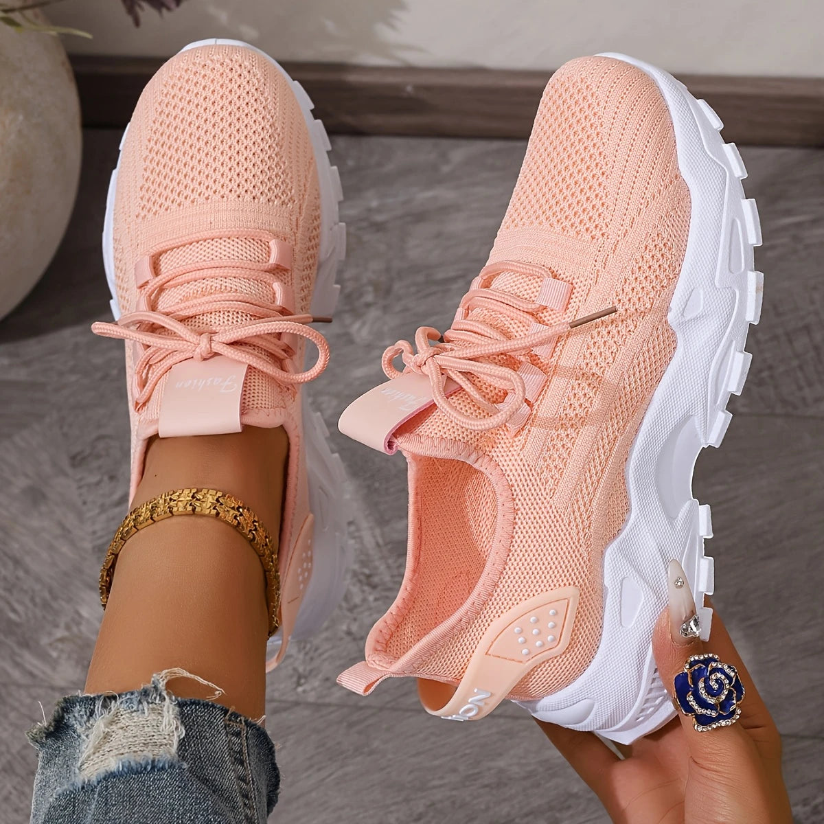 ANNIE™ WOMEN'S BREATHABLE KNIT SNEAKERS