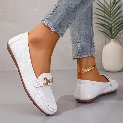 FLUTTER | RHINESTONE-DECOR BUTTERFLY LOAFERS