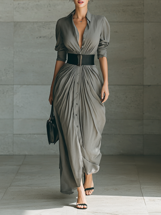 ZAHARA™ | LONG PLEATED DRESS
