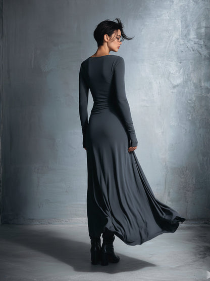 NAIARA™ | MAXI DRESS WITH SIDE TIE