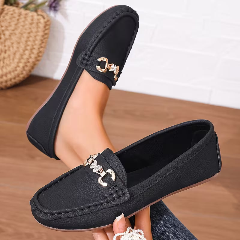 FLUTTER | RHINESTONE-DECOR BUTTERFLY LOAFERS