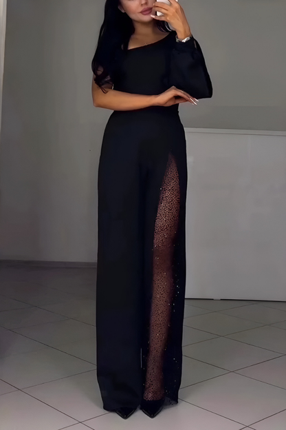 SOFIA - ELEGANT JUMPSUIT WITH GLITTER DETAILS