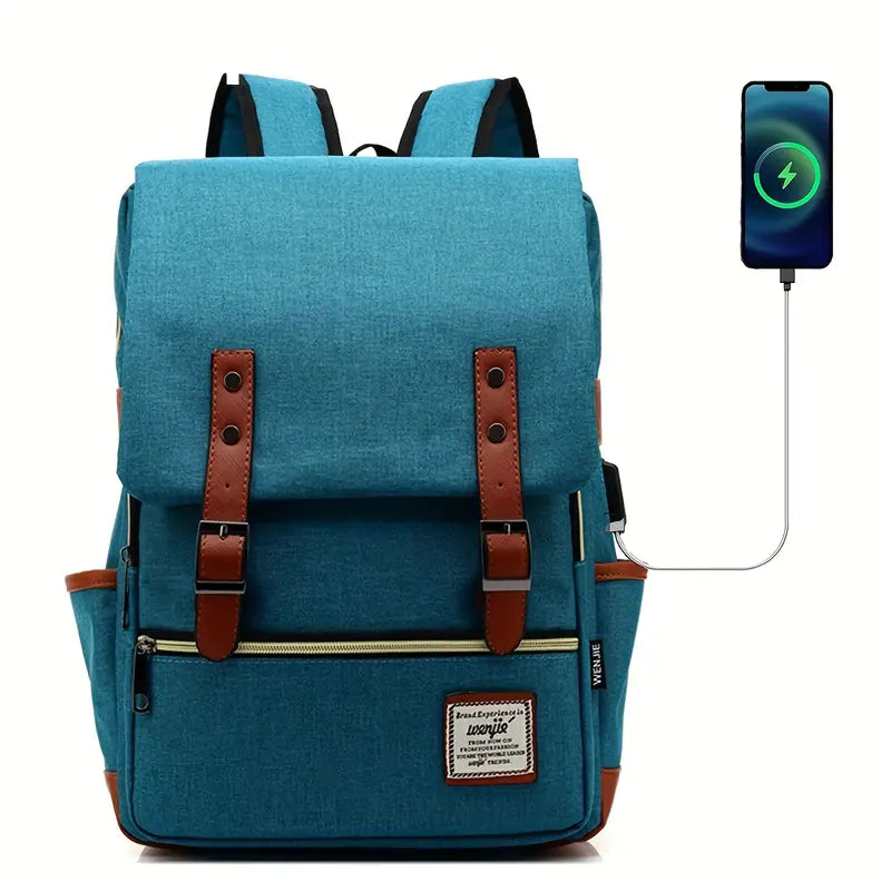 EMMA™ VINTAGE NYLON LAPTOP BACKPACK