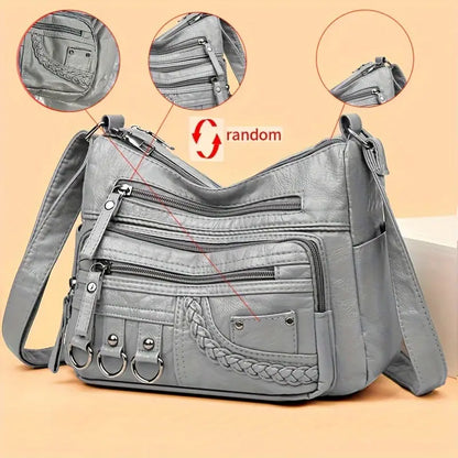 EVELYN™ VINTAGE PU CROSSBODY BAG