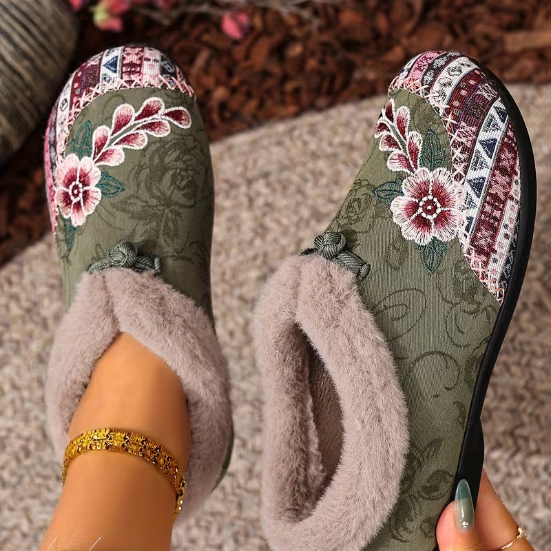 ROWANA™ WOMEN'S FLORAL DESIGN LIGHTWEIGHT ANKLE BOOTS