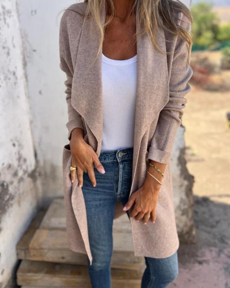 MILENA™ | LAPELLED CASUAL CARDIGAN