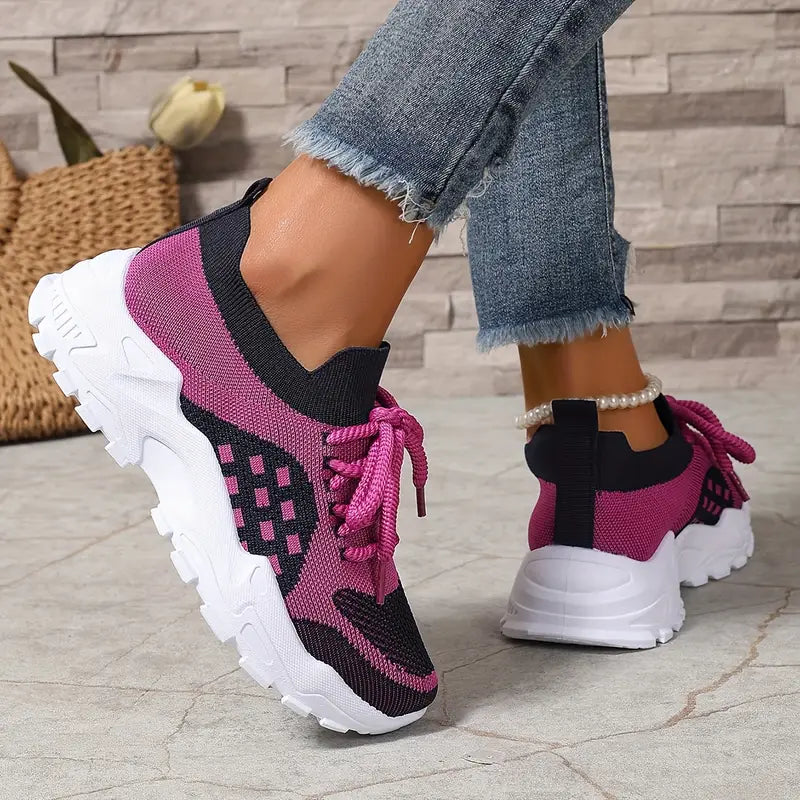 KENZIE™ WOMEN'S BREATHABLE KNIT SNEAKERS