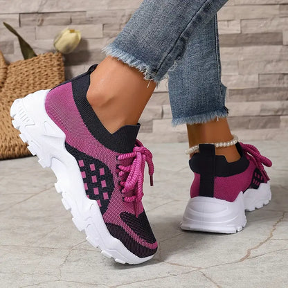 KENZIE™ WOMEN'S BREATHABLE KNIT SNEAKERS