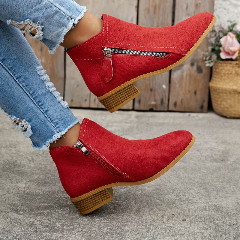 CILARA AUTUMN BOOTS - Pointed Toe & Mid-Heel