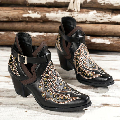 MATILDA™ WOMEN'S BOHEMIAN VINTAGE SLIP-ON ANKLE BOOTS