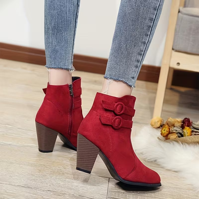 STELLA™ WOMEN'S FASHION HEELED ANKLE BOOTS