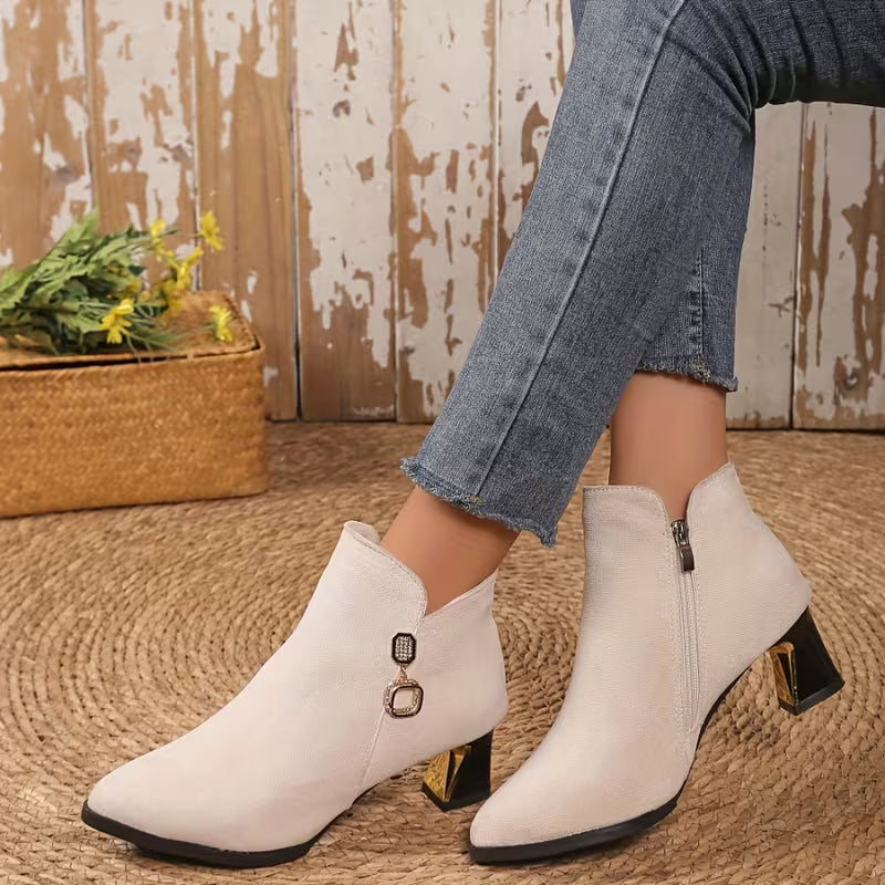 NEVE™ WOMEN'S POINTED TOE CHELSEA ANKLE BOOTS