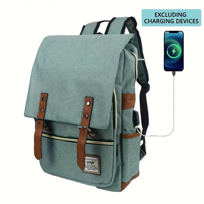 EMMA™ VINTAGE NYLON LAPTOP BACKPACK