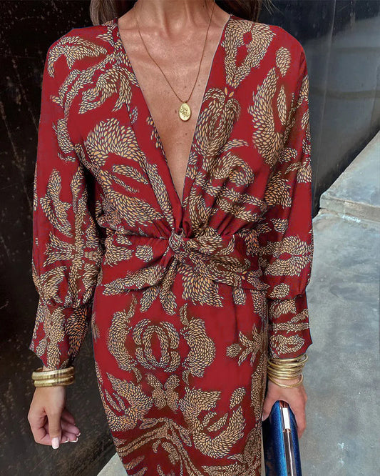 ALÉYA™ – ELEGANT LONG-SLEEVE DRESS FOR PARTIES AND EVENTS