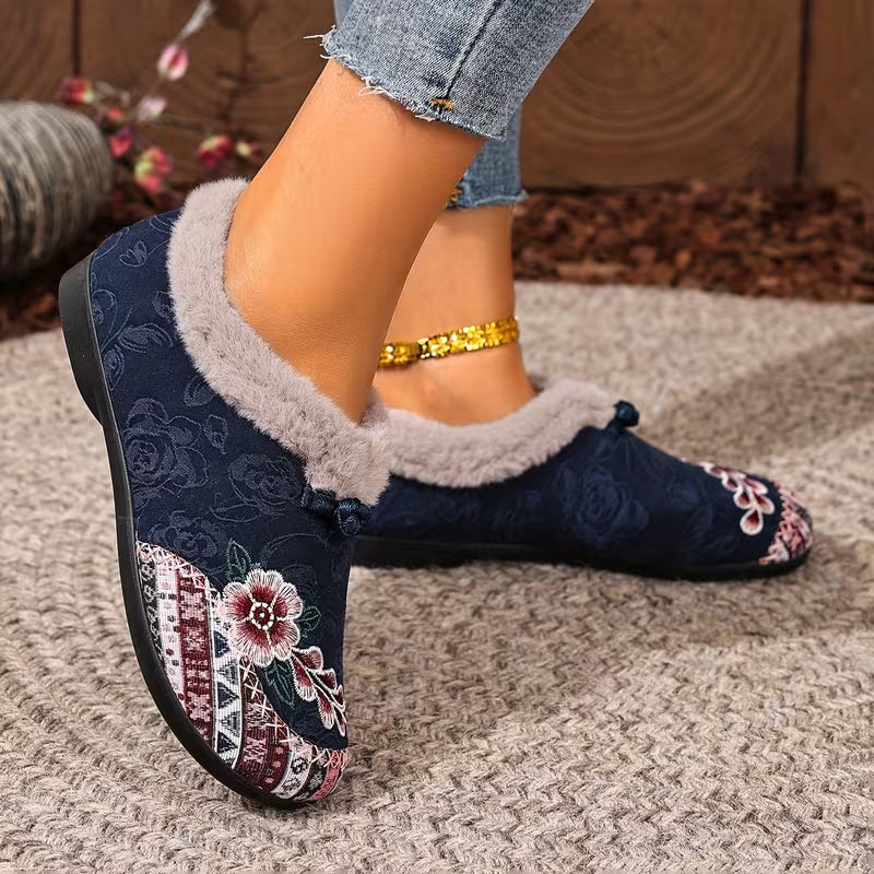 ROWANA™ WOMEN'S FLORAL DESIGN LIGHTWEIGHT ANKLE BOOTS