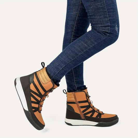 STQ™ WOMEN'S LACE-UP THERMAL ROUND-TOE WALKING BOOTS