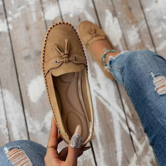CERES | WHEAT-EMBELLISHED COMFORT-FIT LOAFERS