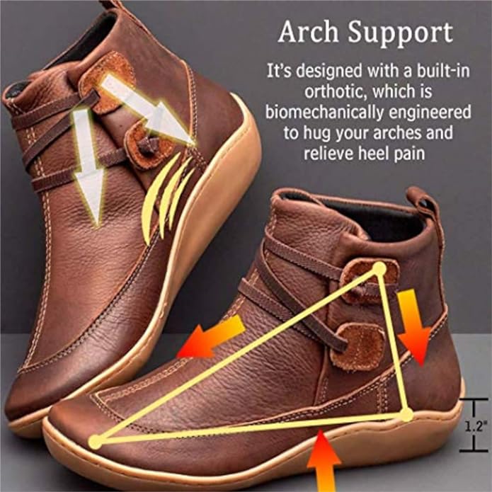 PREMIUM | SOFT UNISEX ORTHO VEGAN LEATHER BOOTS