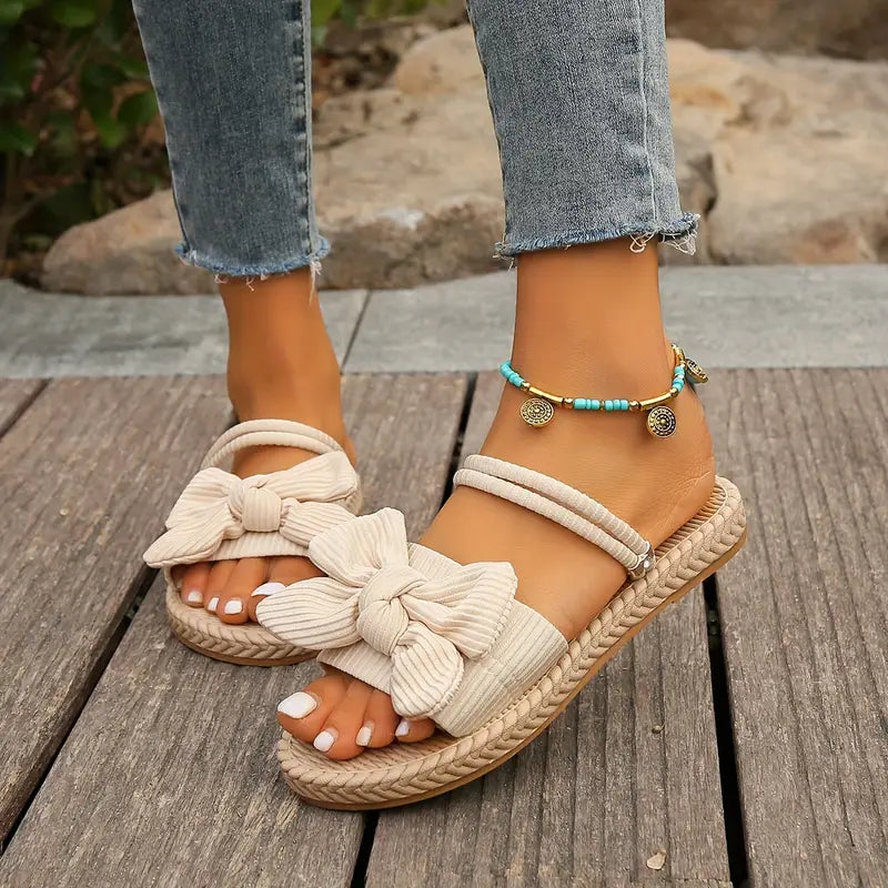 QUAIRADING™ WOMEN'S BOWKNOT DECOR SLIDE SANDALS