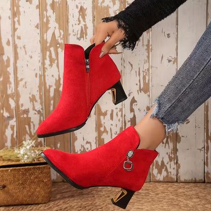NEVE™ WOMEN'S POINTED TOE CHELSEA ANKLE BOOTS