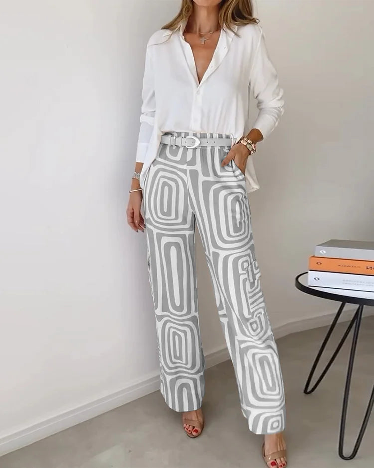 EMILIA™ | STYLISH PANT + FREE BLOUSE & BELT