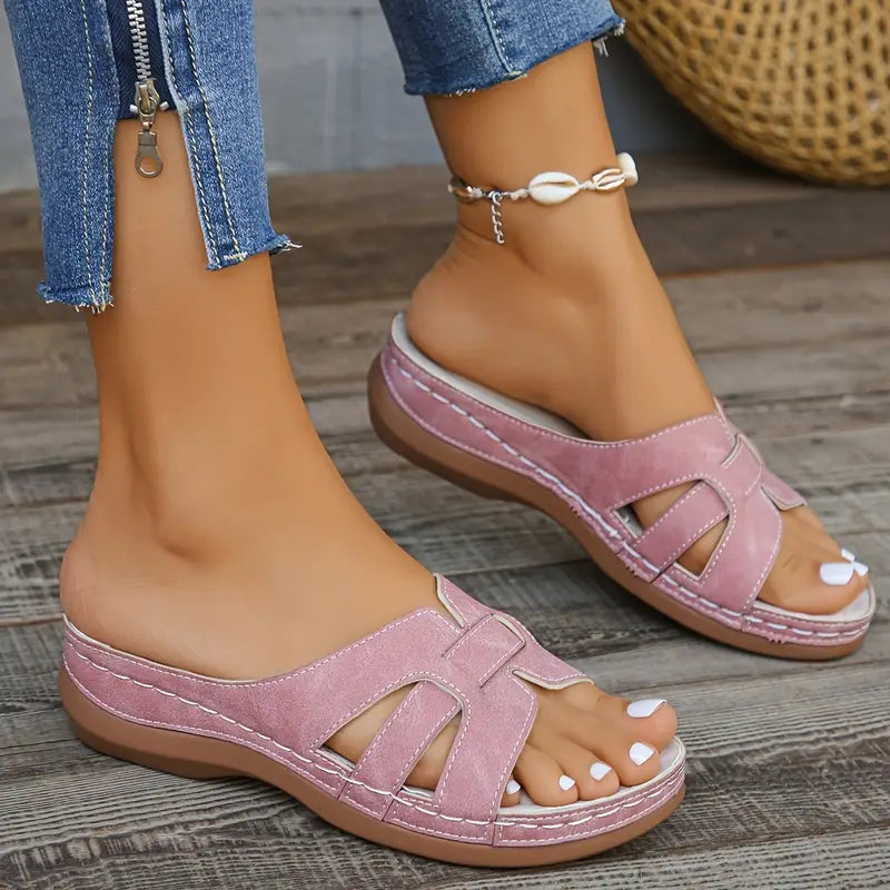 JOYA™ WOMEN'S OPEN-TOE WEDGE HEEL SANDALS