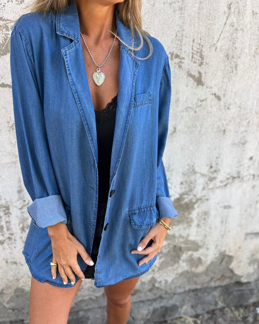 ROWENA™ | RELAXED DENIM BLAZER