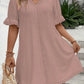 CYRENA™ PLUS SIZE ELEGANT V NECK TUNIC DRESS