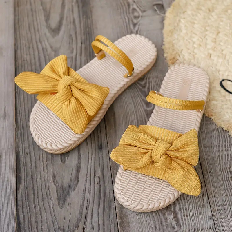 QUAIRADING™ WOMEN'S BOWKNOT DECOR SLIDE SANDALS