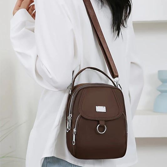 MODA CARRY™ — WOMEN’S OXFORD CLOTH MESSENGER BAG