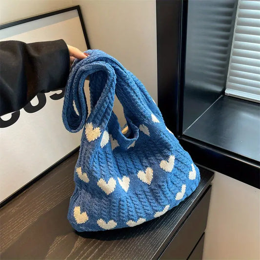 SARAH™ LOVE HEART PATTERN TOTE BAG