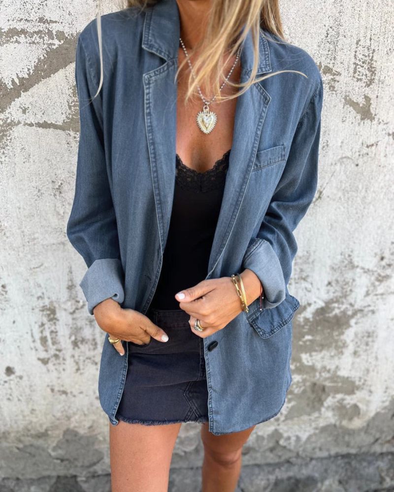 ROWENA™ | RELAXED DENIM BLAZER