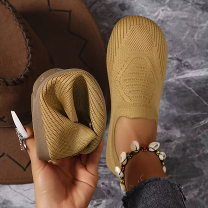 VINE | ULTRA-FLEX WOVEN ROUND-TOE FLAT LOAFERS