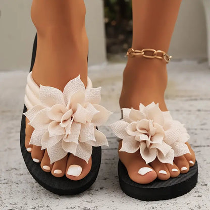 REYNA™ WOMEN'S FLORAL EMBELLISHED FLIP-FLOPS