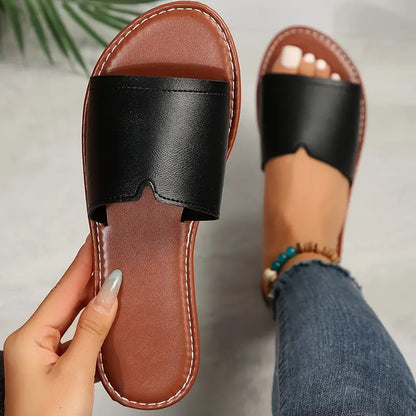 KIARA™ WOMEN'S CASUAL ROUND-TOE FLAT SANDALS