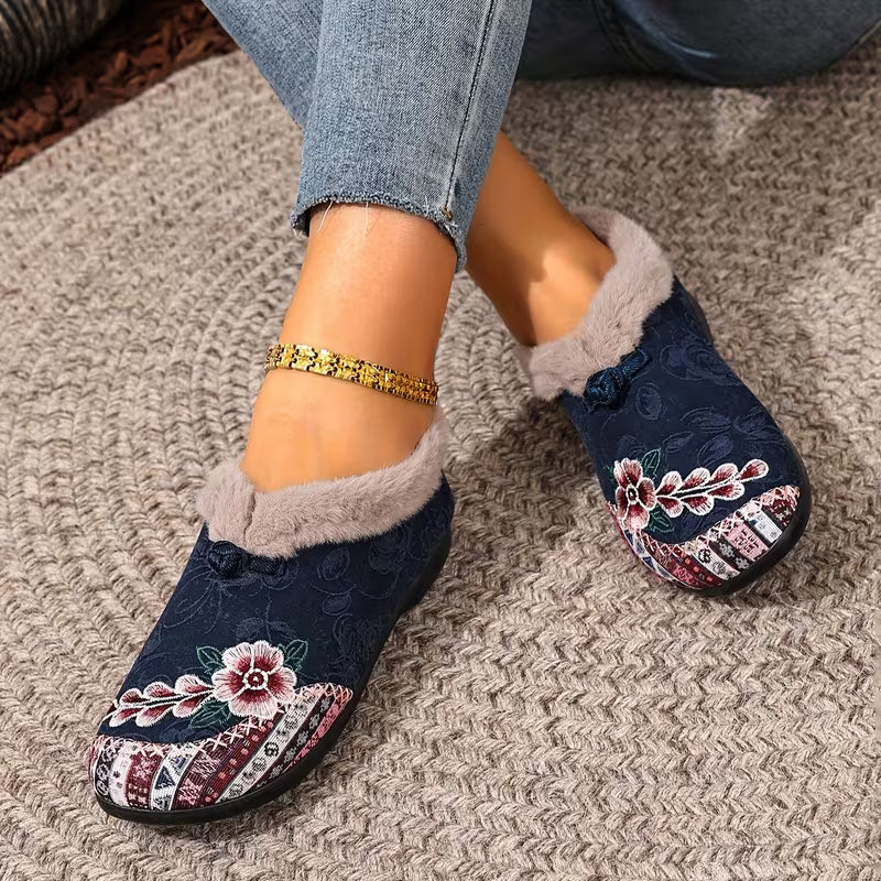 ROWANA™ WOMEN'S FLORAL DESIGN LIGHTWEIGHT ANKLE BOOTS