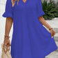 CYRENA™ PLUS SIZE ELEGANT V NECK TUNIC DRESS