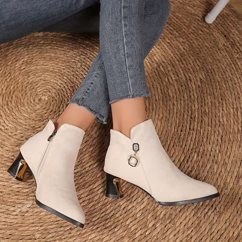 NEVE™ WOMEN'S POINTED TOE CHELSEA ANKLE BOOTS