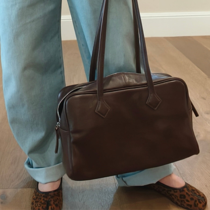 ADELINA AUTUMN TOTE BAG - Structured Flor Leather