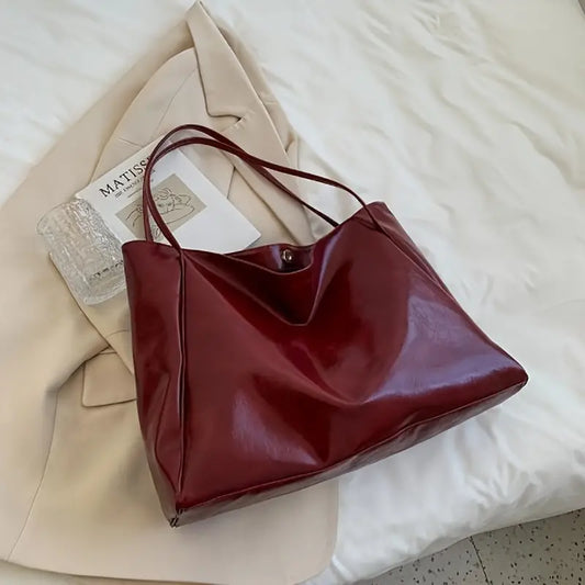 LILY™ RETRO SOLID COLOR TOTE BAG